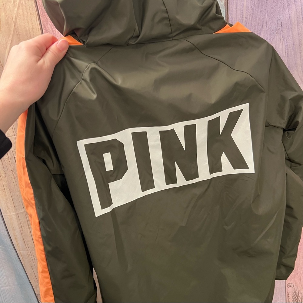 PINK Victoria’s Secret anorak fleece lined windbreaker/rain jacket XS/S - Picture 4 of 4